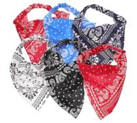 Gogogmee 6 pezzi Fasce Elastiche da Testa in Chiffon Leggero e Traspirante Fazzoletti Triangolari Colorati per Donna e Ragazze Accessori Elastici per Corti e Lunghi per Party Viaggi e