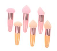 Gogogmee 6 Pezzi Makeup Sponges per Fondotinta Spugne Beauty Egg per Trucco Bagnato e Asciutto Puff Viso per Correttore e Polvere Applicatori Riutilizzabili Facili da Pulire