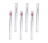 Gogogmee 6 pezzi Pennelli Labbra in Silicone Cappuccio Protettivo Applicatori Rossetto Ergonomici per e Igienico Rosa per Gloss e Rossetto