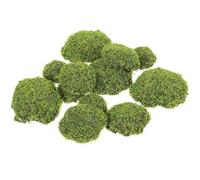 Gogogmee 6 Pezzi Pietre Artificiale Muschio Verde in Schiuma e Plastica Decorazione Creativa per Bonsai e Pareti di Sfondo per Casa e Giardino