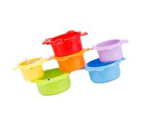 Gogogmee 6 Pezzi Tazze Impilabili Per Ragazzo Ragazza Con Tema Oceanico Gioco Educativo Per Sviluppare Abilità Manuali e Coordinazione Occhio-mano Realizzate in Materiale Leggero e Resisten