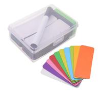 Gogogmee 60 Etichette Magnetiche Cancellabili a Secco 3x8cm Multicolore per Lavagne Bianche, Adesivi Magnetici Vuoti Riutilizzabili per Ufficio, Scuola e Casa, Organizzazione Spazi