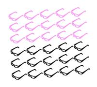 Gogogmee 60 Mini Occhiali da Sole per Bambole Montature Nere e Rosa Accessori Leggeri per Vestire e Decorare Bamboline per Fotografia e Gioco