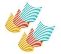 Gogogmee 60 Pezzi Adesivi per Manometri Pressione Tri-colori Riflettenti Rosso Uv Resistenti Etichette Sicurezza Industriale Zone Compliance