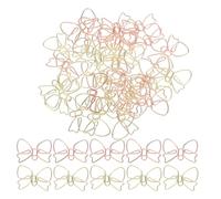 Gogogmee 60 pezzi Graffette Cartone Animato in Metallo Bicolore Dorato e Rosa Fermagli Creativi per Documenti Clip Carine per Planner Scuola e Ufficio Segnalibri Portatili per