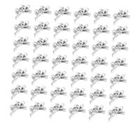 Gogogmee 60pezzi Fiocco Fermaglio per Capelli Argento Fermaglio Farfalla per Capelli Fini Accessori Donna Cercechio Farfalla Fermagli per Frangia