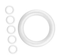 Gogogmee 6pezzi Anelli in Schiuma Polistirene Bianco per Ghirlande Fai da Te Natale e Matrimonio Decorazioni Leggere e Facili da Lavorare per Progetti Artigianali