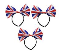 Gogogmee 6pezzi Cerchietti Con Motivo Bandiera Uk e Fiocco Per Feste Headbands Per Eventi e Occasioni Speciali Accessori Per Per Donne e Ragazze