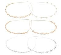 Gogogmee 6pezzi Cerchietto Sposa Accessori Per Decorazioni Nuziali Fasce Per Ragazze e Donne Copricapo Di Scintillanti Per Outfit Quotidiani e Attività All Aperto