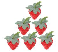 Gogogmee 6pezzi Clip Per Forma Di Fragola Da Decorazione Per Per Donne e Ragazze Accessorio Adorabile e Versatile Per Occasioni Speciali e Fotografie