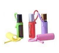 Gogogmee 6pezzi Custodie Protettive Per Flaconi Essenziali Da Silicone Coperture Colorate Per Bottiglie Di Essenziale Per Trasporto e Protezione Inclusi Arancione