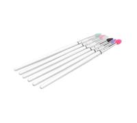 Gogogmee 6pezzi Pennello Ombretto in Silicone Paillettes Grande per Sfumino Occhi Pennelli per Trucco Cosmetico Morbidi e Portatili Colore Casuale Stile Casuale