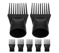 Gogogmee 7 pezzi Beccucci Pettine per Asciugacapelli in Plastica Resistente Attacco per Styling Capelli Rapido e Preciso Accessori per Uso Professionale e Domestico