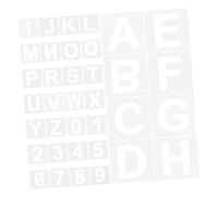Gogogmee 72 Pezzi Scheda Spray Alfanumerica Modello Di Stencil Per Lettere Riutilizzabili Stencil Per Pittura in Plastica L'animale Domestico