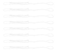 Gogogmee 8 Nappe Tzitzit Bianche per Sciallo di Preghiera Ebraico, Frange Decorative Resistenti, Accessori Tradizionali per Tallit da Sinagoga e Uso Cerimoniale