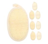 Gogogmee 8 Pezzi Dischetti Esfolianti Naturali in Luffa per Viso e Corpo Tamponi per Doccia e Bagno Pulizia Profonda dei Pori Asciugatura Rapida e Riutilizzabili