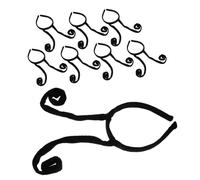 Gogogmee 8 Pezzi Fascia per Halloween Nero con Design Antenne di Formica Accessori Originali per Feste Tema Horror Cerchietti Decorativi Comfort per e Ragazza