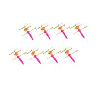 Gogogmee 8 Pezzi Giocattoli Volanti in Plastica a Forma di Elicottero, Set di Giocattoli Divertenti e Creativi per Intrattenimento e Gioco Genitore-figlio Colore Casuale