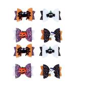 Gogogmee 8 Pezzi Mollette Halloween con Colorato Fermagli Resistenti in Tessuto e Metallo per Ragazze Accessori Divertenti per di Halloween Natale e Costume Party