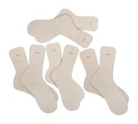 Gogogmee 8 Pezzi Set Bloccanti Calzini in Legno Righello per Maglieria, Accessori per Uncinetto e Moduli Misura Calze, Strumenti Artigianali per Lavorare a Maglia a Casa, Finitura Naturale
