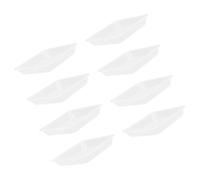 Gogogmee 8 Pezzi Sottovasi Quadrati Trasparenti per Piante Vassoi Raccogliacqua con Base Rinforzata e Superficie Liscia Resistenti e Anti-Perdita per Fioriere da ed Esterno