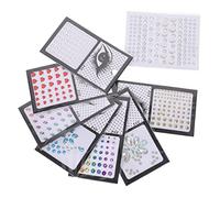 Gogogmee 8fogli Brillantini Per Viso Adesivi Decorativi Per Occhi e Corpo Gemme e Strass Per Feste e Festival Facili Da Applicare e Rimuovere Variato Di Diverse Forme e Colori