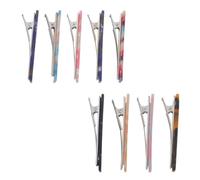 Gogogmee 9 Pezzi Fermagli per Capelli in Acetato Lisci e Piatto Clip Artiglio Rettangolari Eleganti e Leggere Accessori Sicuri e Delicati per Capelli Sottili Donna e Ragazza Uso Quotidiano