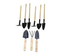 Gogogmee 9 Pezzi Mini Garden Tools With Wood Handles Lightweight Ergonomic Hand Cultivator For Repotting Succulent Cactus Gardening Balconies And Vegetable Gardens
