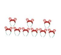 Gogogmee 9 Pz Fascia per in canna di Natale Copricapo di corna Usura dei Fascia con decorazioni natalizie Fascia cosplay per Natale fasce per per bambini asciugamano