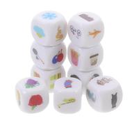 Gogogmee 9 Storytelling Cubes per Dadi Didattici Creativi Dadi da Gioco Leggeri per Allenamento Linguistico e Espressione per Giochi Gruppo e Apprendimento