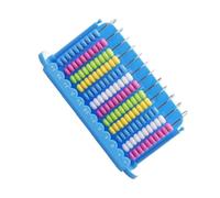 Gogogmee Abaco a 12 File per Bambini, Strumento Didattico di Calcolo in Plastica Resistente, Abaco Aritmetico Perline Arrotondate per Apprendimento Matematico e Cognitivo in età Prescolare