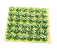 Gogogmee Artificiale Miniatura Bianco per Diorami Ferroviari e Micro Decorazione Prato Esterno per Modelli e in Scala