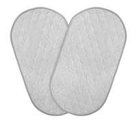 Gogogmee Assorbenti Impermeabili Riutilizzabili per Pannolini Ragazzo Ragazza 2 Pezzi Materassino Fasciatoio Portatile Grigio Assorbenti Lavabili per Cambio Pannolini e Fasciatoio da