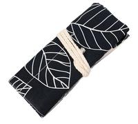 Gogogmee Astuccio per Pennelli da Trucco Nero Patella Pieghevole, Organizer Semplice per Studenti per Proteggere Strumenti Professionali