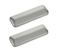 Gogogmee Astuccio Portapenne Rettangolare in Latta Coperchio a Ribalta, Resistente All'usura, Organizer Portatile per Studenti e Impiego Scolastico Quotidiano