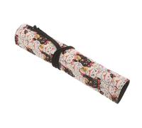 Gogogmee Astuccio Rotolo per Pennelli in Tela Resistente Borsa Grande Capacità per Pennelli da Calligrafia e Matite da Disegno Organizer Arrotolabile con Tasche Fisse per Artisti e Pittori
