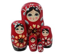 Gogogmee Bambole Matrioska Russe in Legno Colorate Mano Giocattoli Educativi e Decorazioni Artigianali Uniche