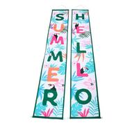 Gogogmee Banner Decorativo Hello Summer per Feste Accessorio Resistente per Decorazioni Casa e Party per Allestimenti e Foto Ricordo