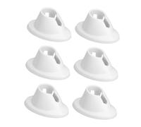 Gogogmee Base e Top Coat Semipermanente Porta Smalti in Silicone Bianco 6 Pezzi Resistente All’usura Facile da Portare per Progetti Nail Art Professionali