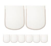 Gogogmee Base Rete Pizzo per Parrucca 8 Pezzi 6,5x5,4" Tessuto per Realizzare Parrucche Accessori per Riparazione Calotta Rete per Cuffia Parrucca per Creazione Personalizzata e Uso