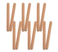 Gogogmee Bastoncini Musicali in Legno per 12 Pezzi Strumenti a Percussione Educativi per Scuola Materna Bastoncini Ritmici Sicuri Bordi Arrotondati per Sviluppo Cognitivo e Musicale