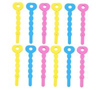 Gogogmee Bigodini in Spugna Medio 24 Pezzi per Chioma, Arricciacapelli a Bastoncino senza Calore, Strumento per Bigodini da Dormire e Styling Fai da Te, Leggero e Portatile Colore Casuale