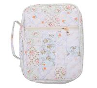 Gogogmee Borsa per Bibbia da Donna con Manico e Doppia Cerniera a 180°, Custodia Trapuntata Portatile per Testi Sacri e Sacre Scritture, Organizer con Tasche Multiple per Uso in Chiesa