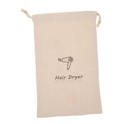 Gogogmee Borsa Portaoggetti Tela Per Asciugacapelli Con Design Coulisse Sacchetto Viaggio Per Asciugacapelli Per Casa Beige