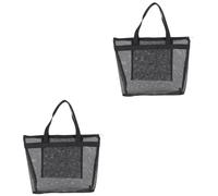 Gogogmee Borsa Tote Da 2 Pezzi Multiscomparto Da Viaggio Per Articoli Da Toeletta Organizer Da Doccia in Rete Portatile Per Casa E All'aperto