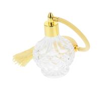 Gogogmee Bottiglia Di Profumo Vintage in Vetro Da 80 Ml Spruzzatore e Nappa, Flacone Ricaricabile Multifunzionale Per Profumi Essenziali, Accessorio Decorativo Per Soggiorno e Camera Da Letto