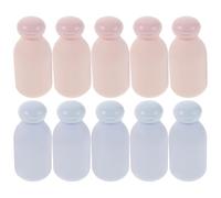 Gogogmee Bottiglie da Viaggio in Pe 100ml Coperchio a Rovesciamento per Doccia e Shampoo, 10pezzi, Riemponibili e Dosaggio Controllato