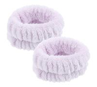 Gogogmee Braccialetti Ergonomici in Flanella Per Lavarsi Il Viso Confezione Da 2 Resistenti Al Polso Prevengono La Fuoriuscita Di Acqua