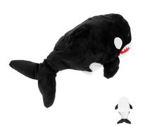 Gogogmee Burattino a Mano Balena Bocca Mobile 30 Cm, Pupazzo di Peluche Educativo, Marionetta per Giochi di Narrazione e Sviluppo Creativo Genitori-figli