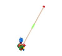 Gogogmee Carretto Legno per Animali Cartoon Camminatore Sicuro con Bordi Arrotondati Multifunzionale per Apprendimento Sensoriale e Sociale Adatto Ragazzo e